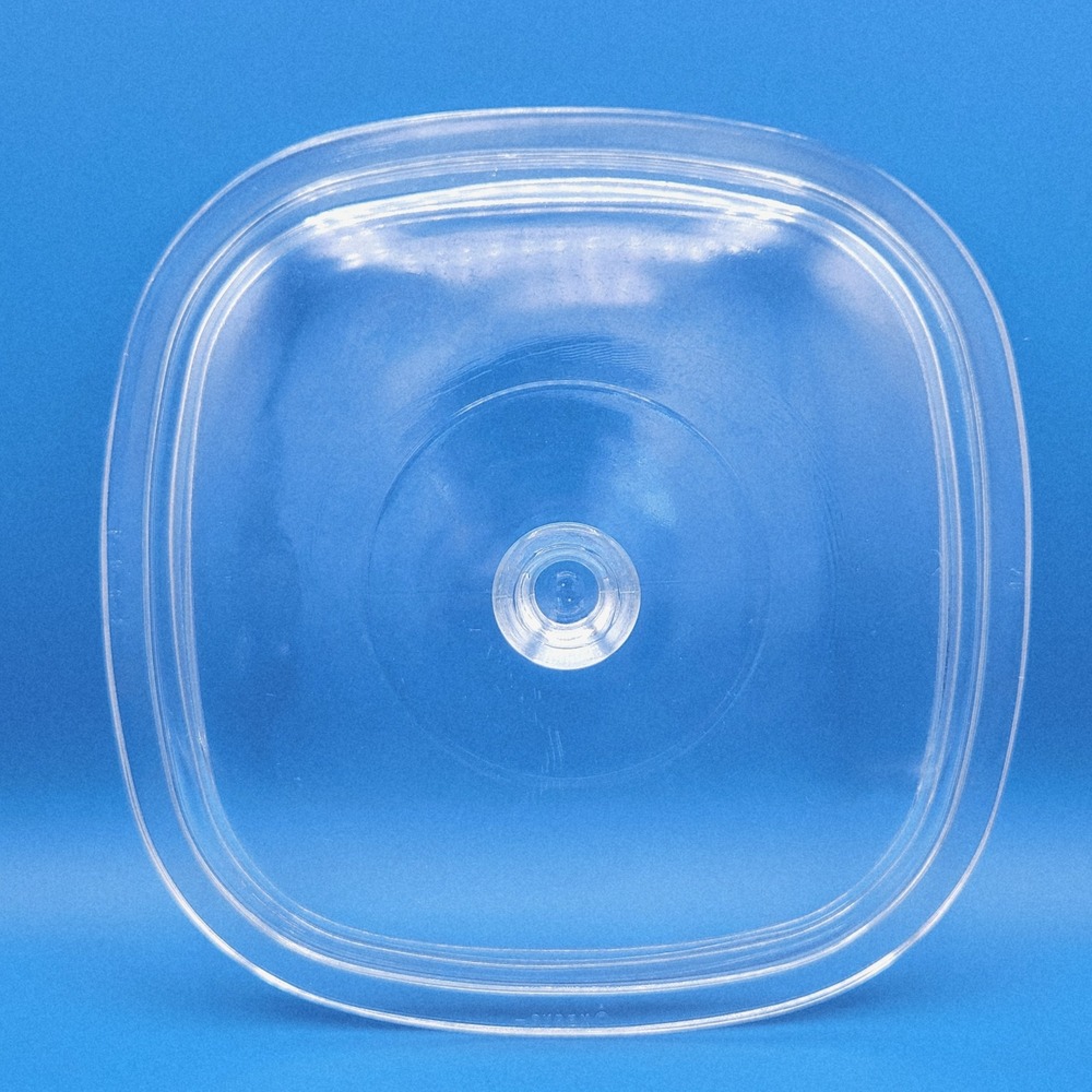 Vintage Pyrex Square Glass Lid #27‎ for Corning Ware (P-9-C-1)